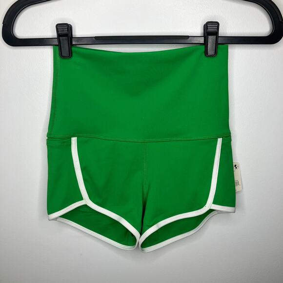 NWT FREE PEOPLE FP MOVEMENT Island Time Shorts Green Combo XS - Picture 2 of 5